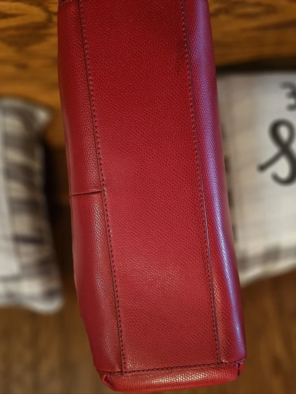 Coach crossgrain leather